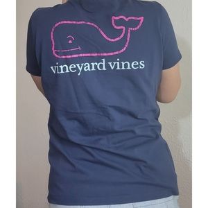Womens vineyard vines size medium navy and pink